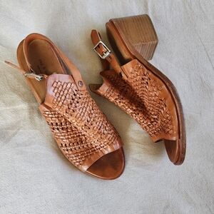 Rag & Bone Wyatt Brown Woven Leather Sandals